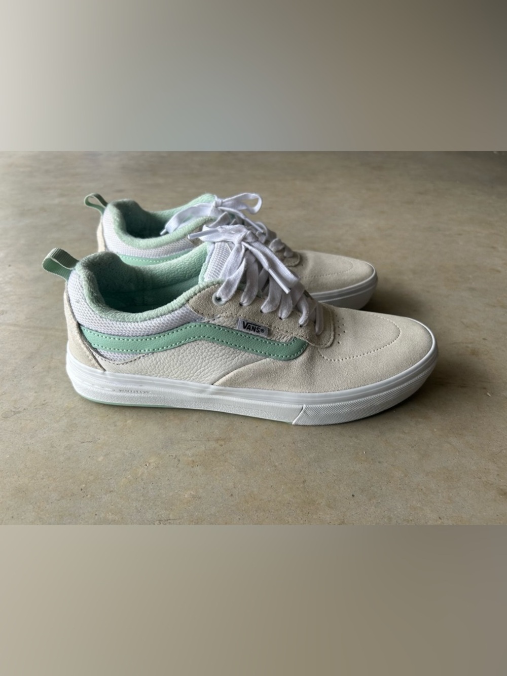 Vans Old Skool Sneakers in Mint Green & Cream